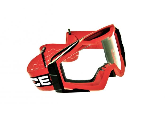 Ochelari motocross/enduro/atv, PowerForce, lentila antiaburire, culoare rama rosu